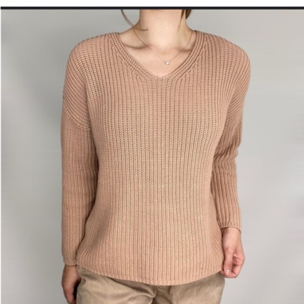 Jenni Kayne Cotton Cabin Sweater size L